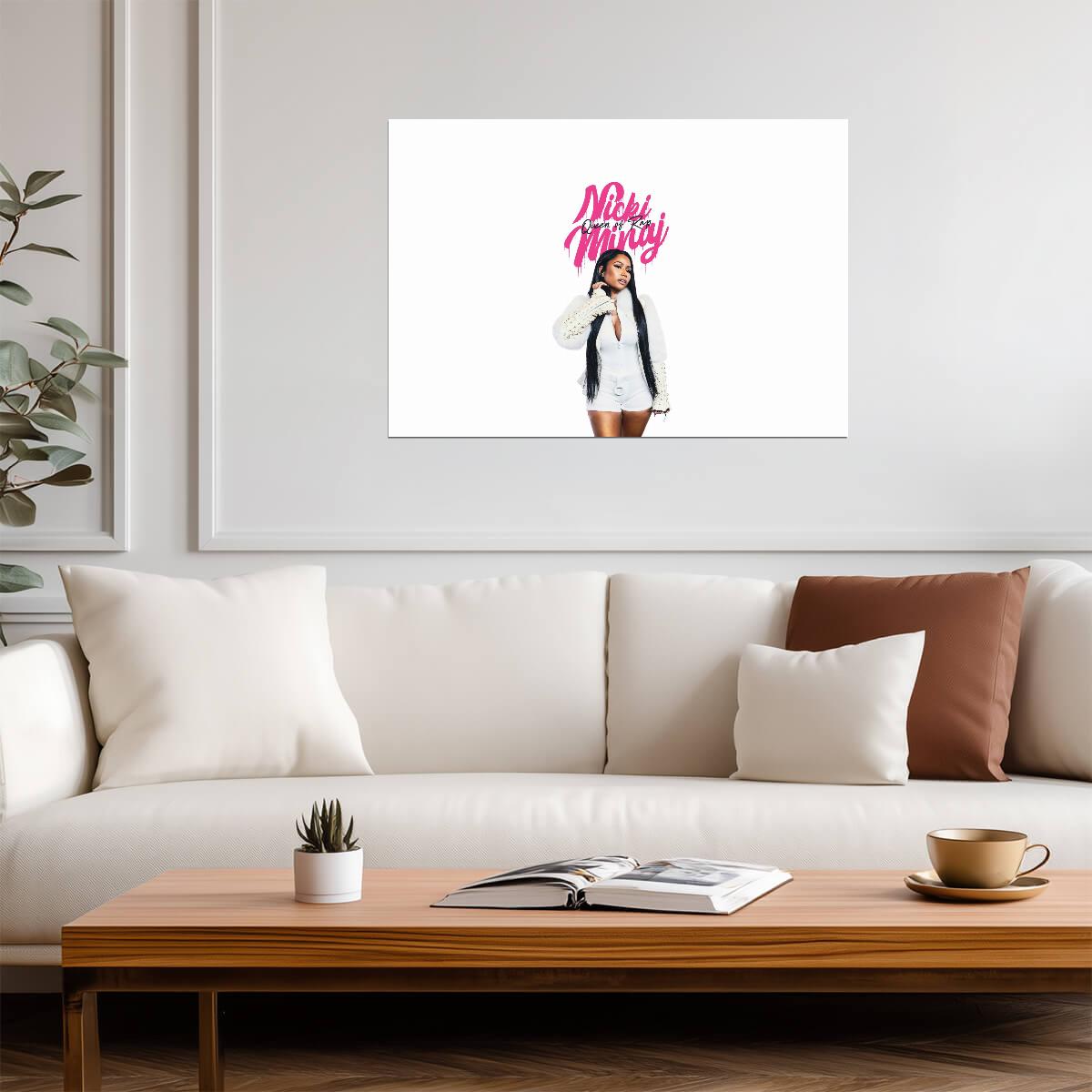 Nicki Minaj Queen of Rap | Documentary Poster | Hip Hop Legend Wall Art - Music Poster