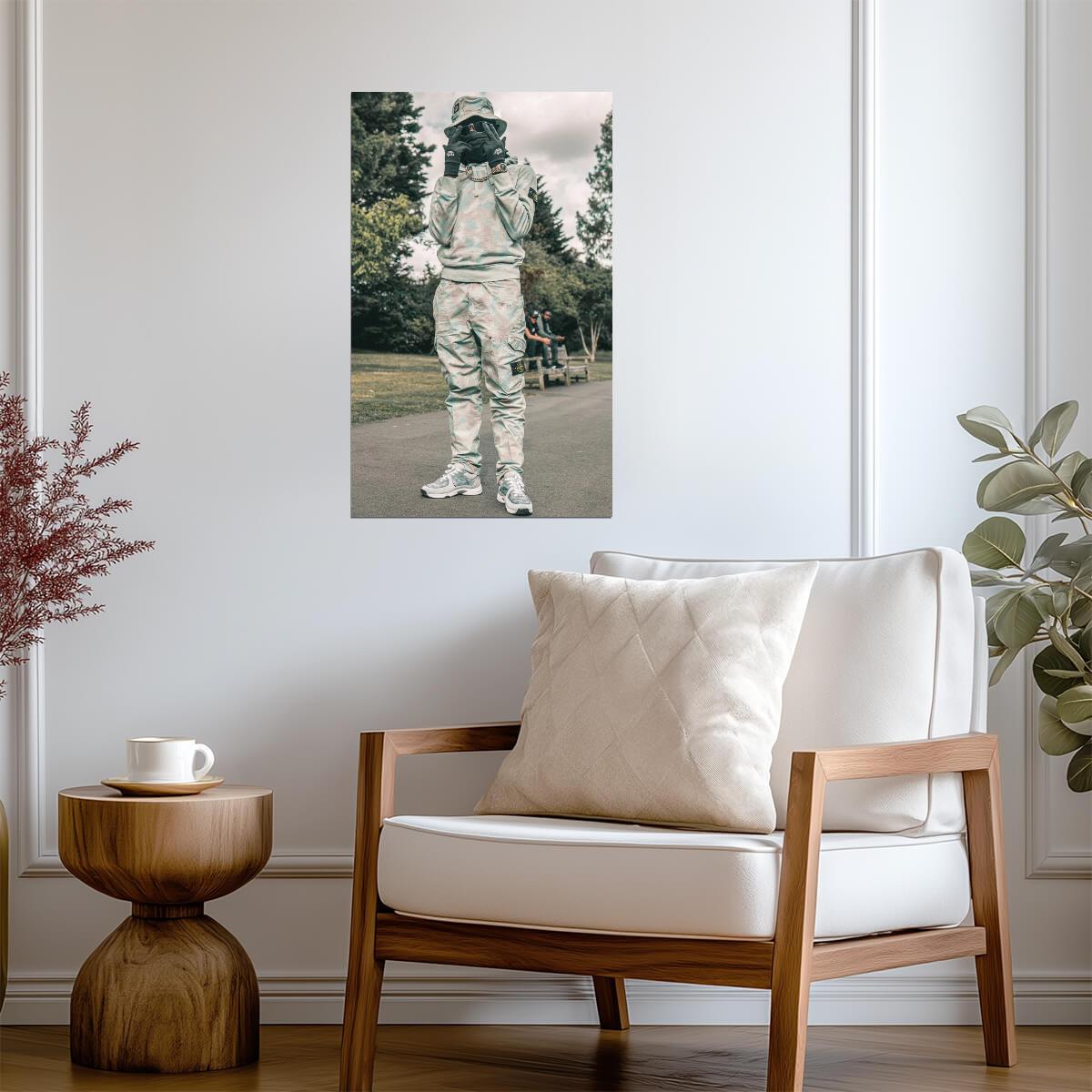 Kwengface Poster | UK Drill Rapper Wall Art - Music Poster