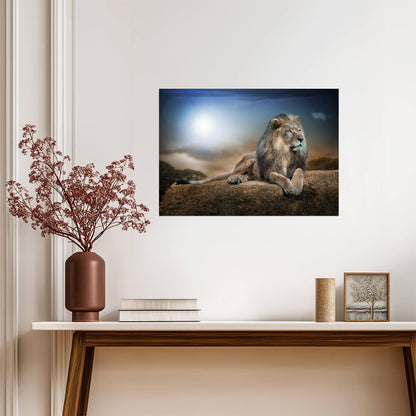 Lion Poster | Wildlife Photography Wall Art - Photography Poster