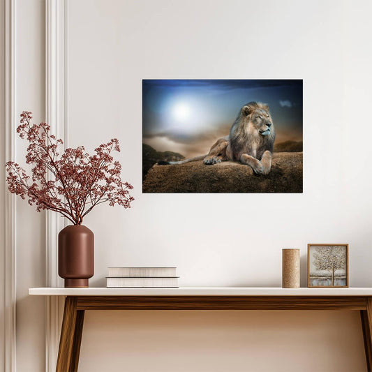 Lion Poster | Wildlife Photography Wall Art - Photography Poster