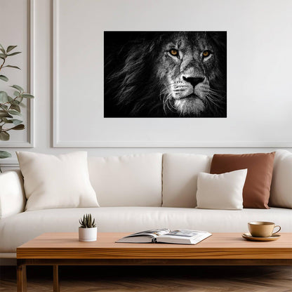 Lion Wall Art | Wildlife Photo Poster - Photography Poster