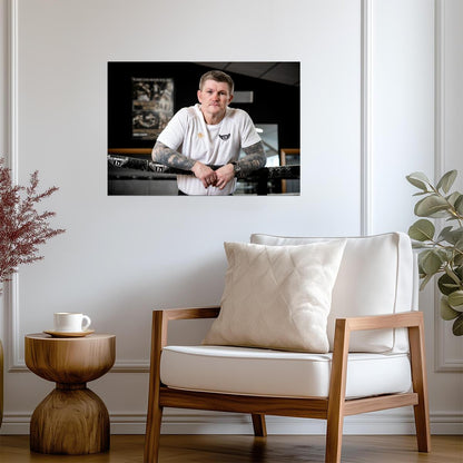 Ricky Hatton The Hitman Portrait | Boxing Poster | British Sports Legend - Sports Poster