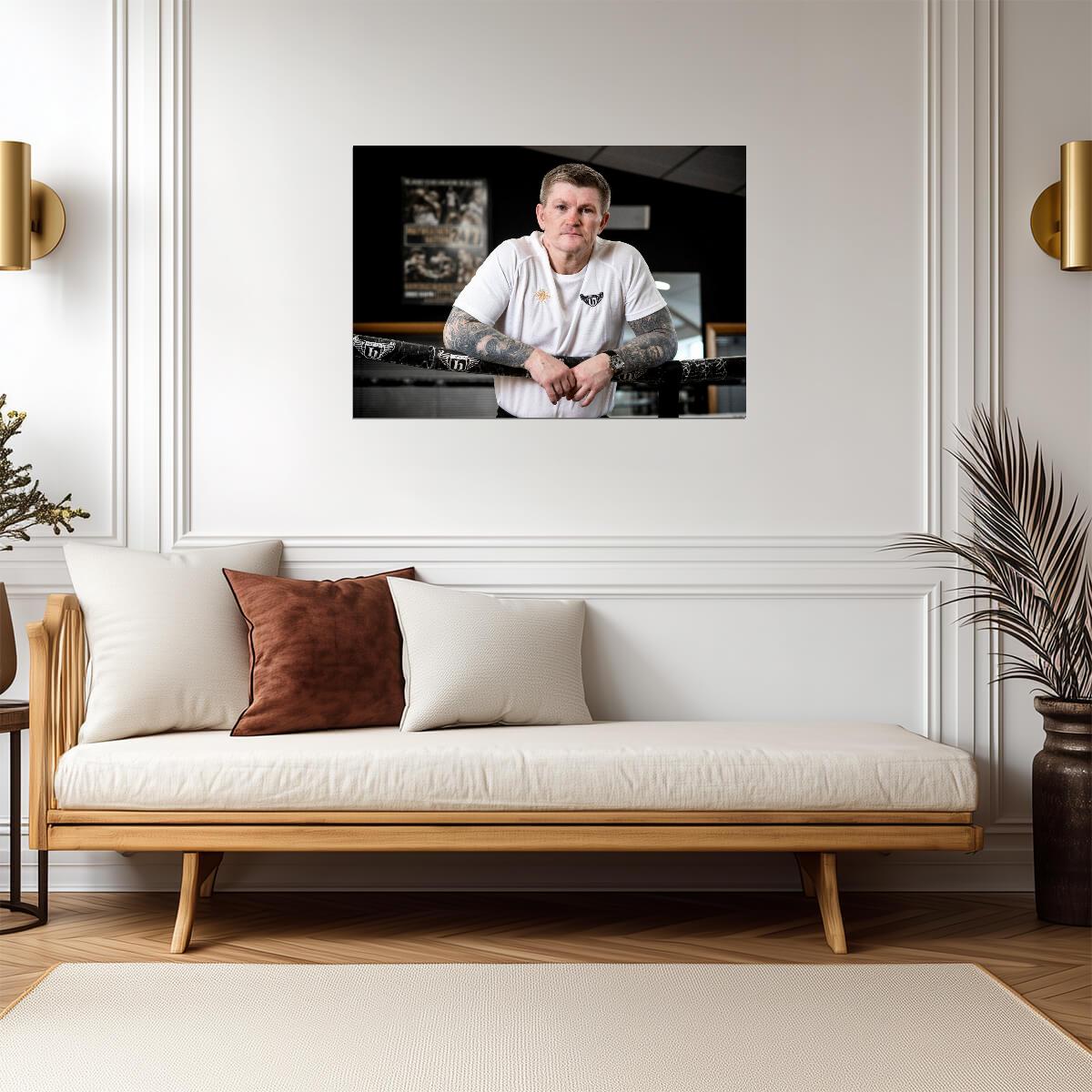 Ricky Hatton The Hitman Portrait | Boxing Poster | British Sports Legend - Sports Poster