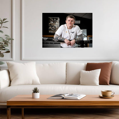 Ricky Hatton The Hitman Portrait | Boxing Poster | British Sports Legend - Sports Poster