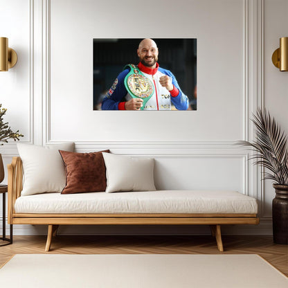 Tyson Fury The Gypsy King WBC | Boxing Poster | Heavyweight Champion Art - Sports Poster