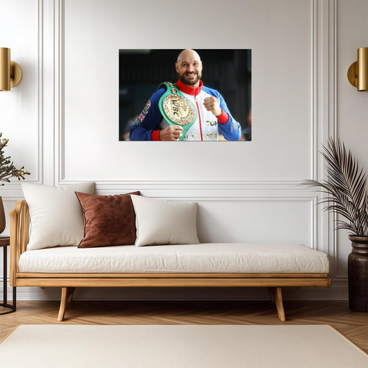 Tyson Fury The Gypsy King WBC | Boxing Poster | Heavyweight Champion Art - Sports Poster