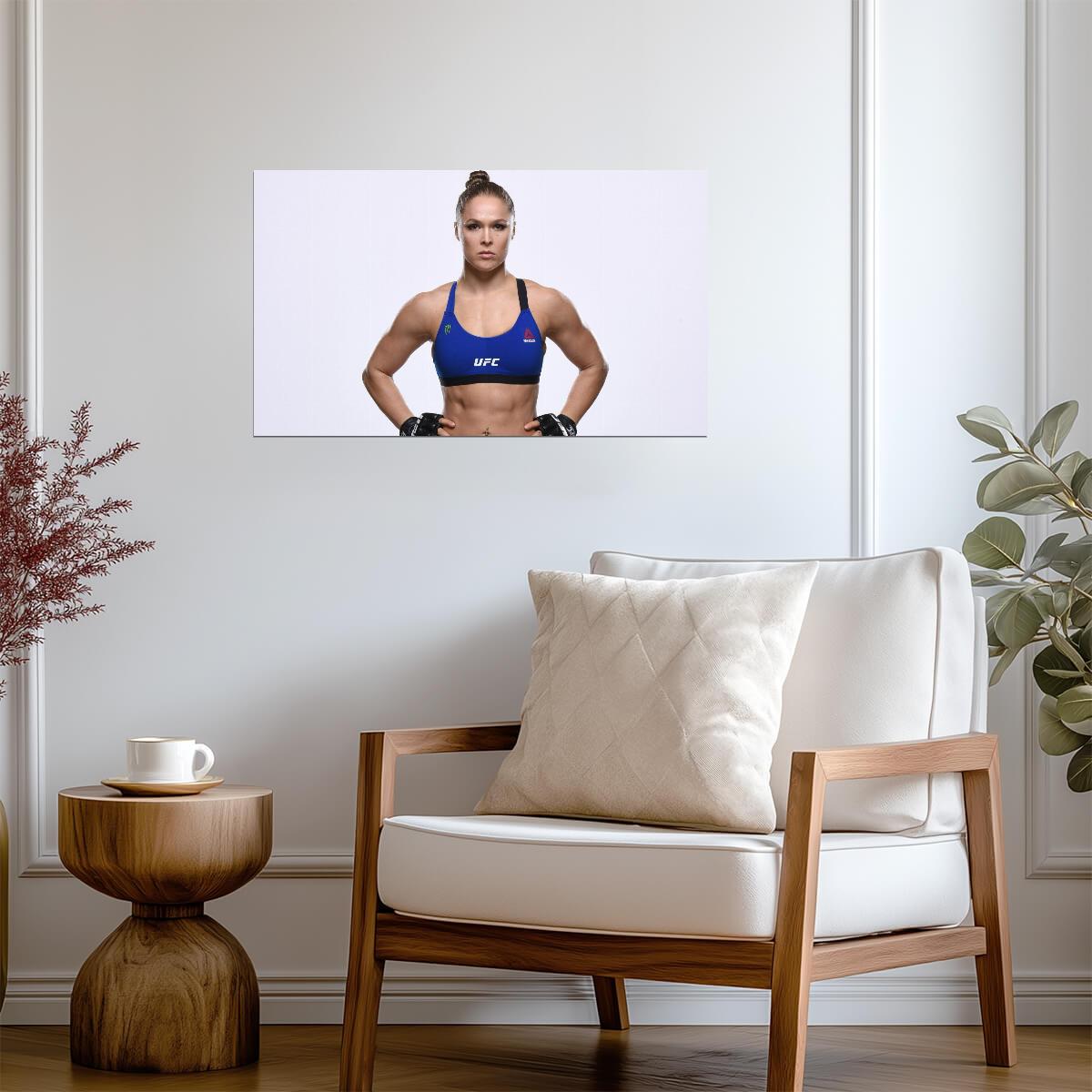 Ronda Rousey UFC Pose | MMA Poster | Female Fighter Wall Art - Sports Poster