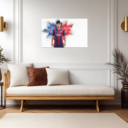 Neymar Jr FC Barcelona Kit | Soccer Poster | Blaugrana Fan Gift - Sports Poster