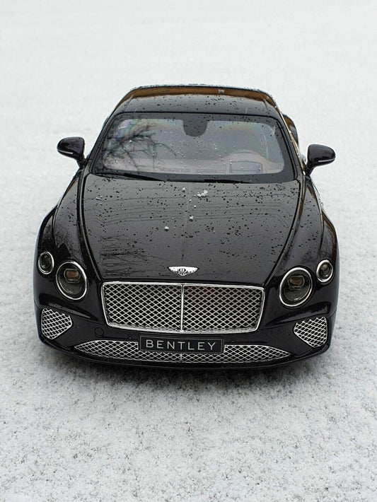Bentley Continental GT 3rd Gen | Luxury Grand Tourer Poster | Black Coupe in Snow Photography - Cars Poster