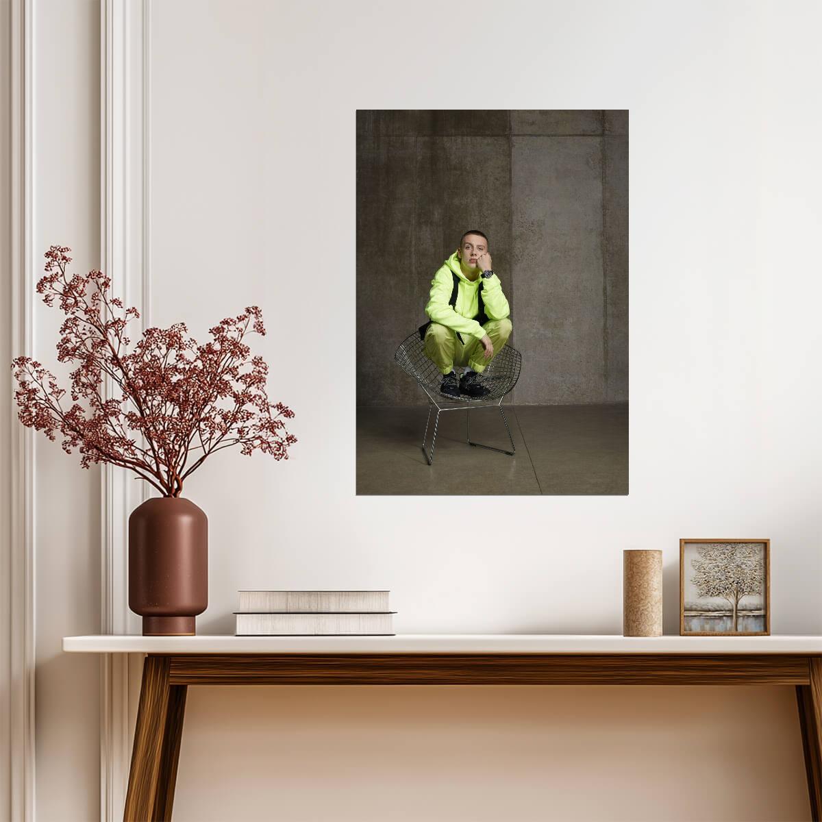 Aitch British Rapper Portrait | Modern Hip Hop Music Poster | UK Grime Fan Art - Music Poster