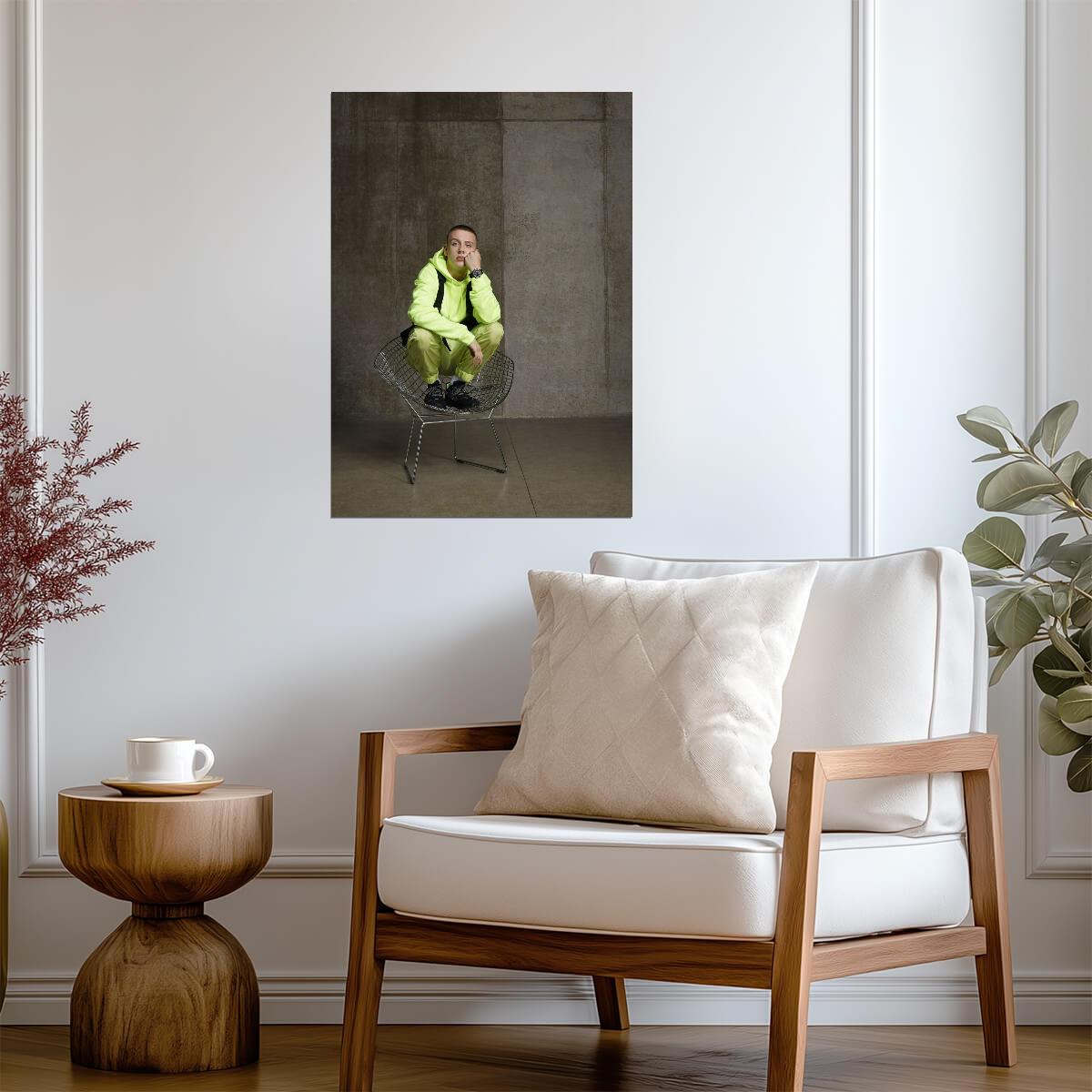 Aitch British Rapper Portrait | Modern Hip Hop Music Poster | UK Grime Fan Art - Music Poster