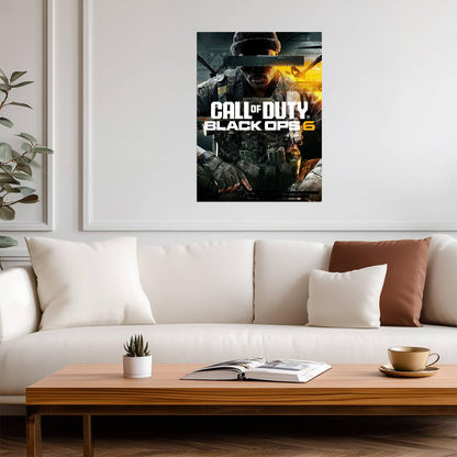 Call of Duty Black Ops 6 | Seated Soldier Key Art | FPS Video Game Wall Decor - Video Games Poster