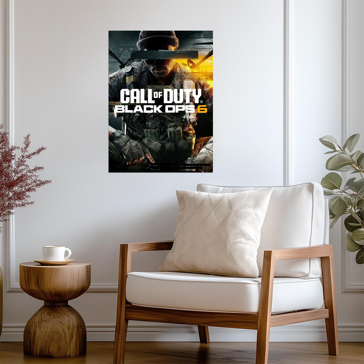 Call of Duty Black Ops 6 | Seated Soldier Key Art | FPS Video Game Wall Decor - Video Games Poster