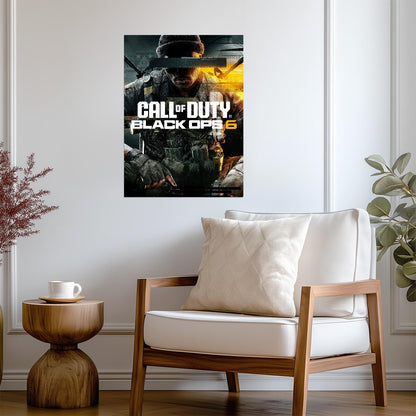 Call of Duty Black Ops 6 | Seated Soldier Key Art | FPS Video Game Wall Decor - Video Games Poster