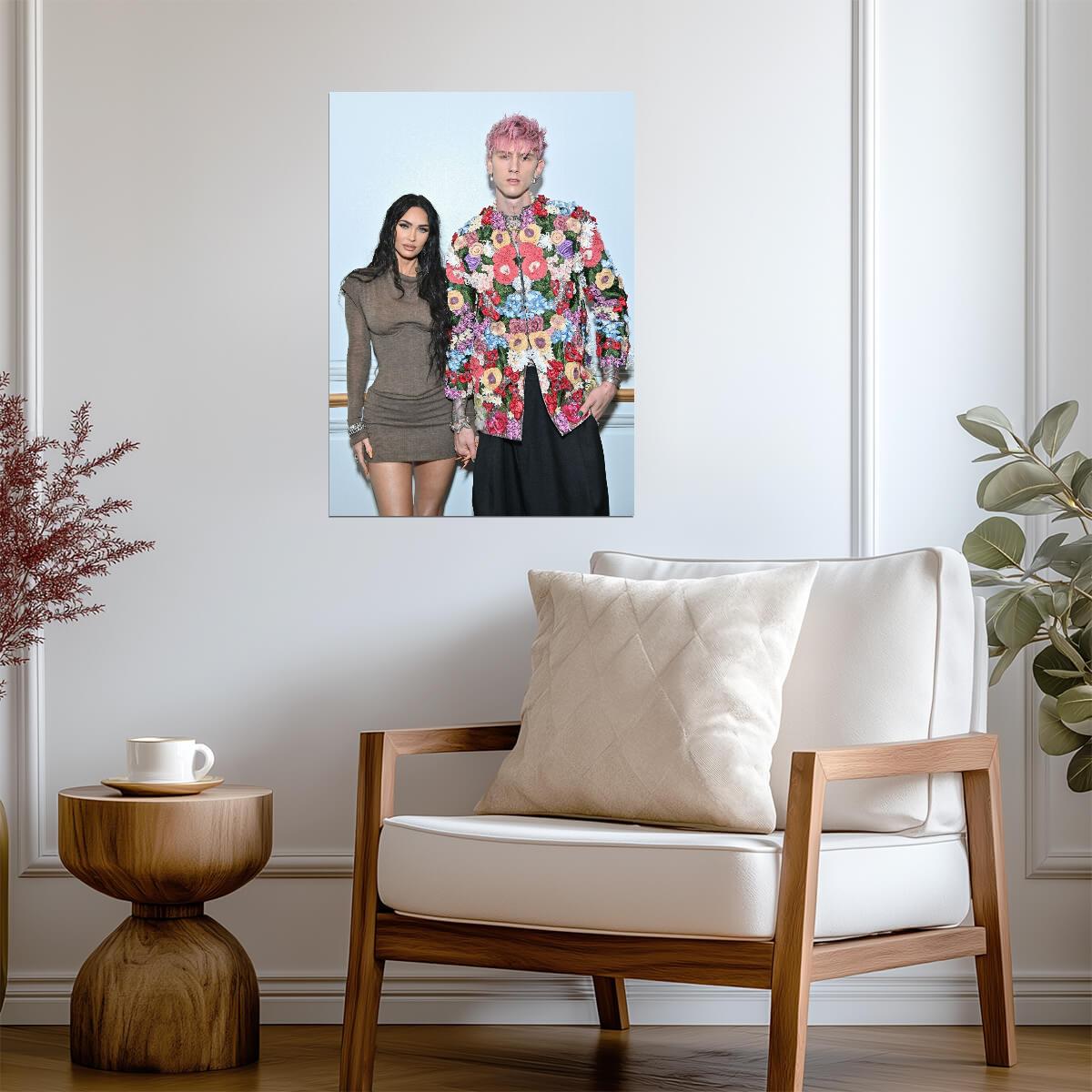 Machine Gun Kelly & Megan Fox | Celebrity Couple Poster | Modern Fashion Wall Art - Music Poster