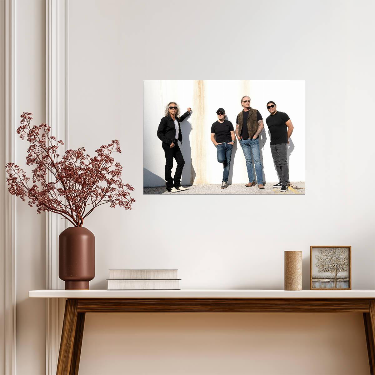 Metallica Modern Band Photoshoot | Heavy Metal Music Poster | Rock Legend Wall Art - Music Poster