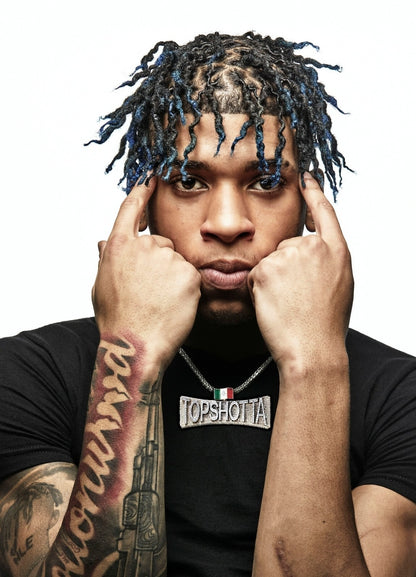Nle Choppa Portrait | Close Up Photoshoot Poster | Hip Hop Star Wall Art - Music Poster