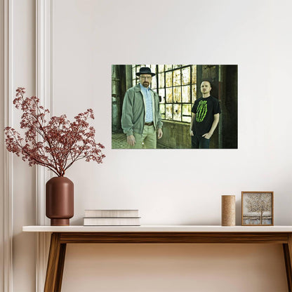 Breaking Bad Walter White & Jesse Pinkman | TV Show Poster | Bryan Cranston and Aaron Paul Portrait - Movies & TV Poster