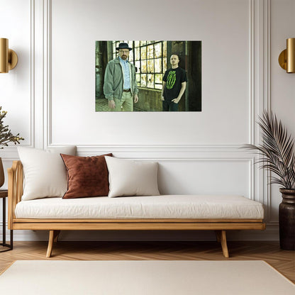 Breaking Bad Walter White & Jesse Pinkman | TV Show Poster | Bryan Cranston and Aaron Paul Portrait - Movies & TV Poster