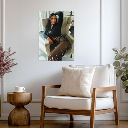 Maya Jama Poster | TV Host Wall Art - Celebrities Poster
