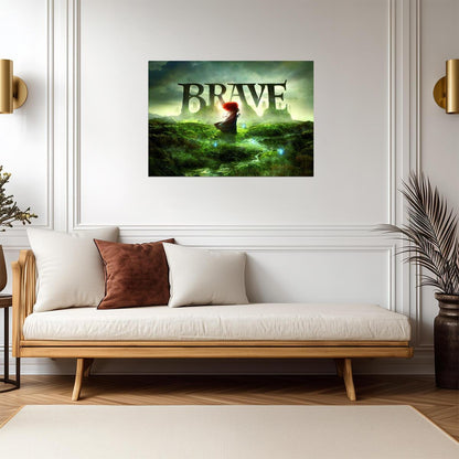 Brave | Vibrant Cartoon Art | Kids Room Poster - Movies & TV Poster