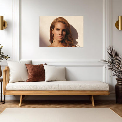 Lana Del Rey Portrait | Music Star Poster | Celebrity Wall Art - Music Poster