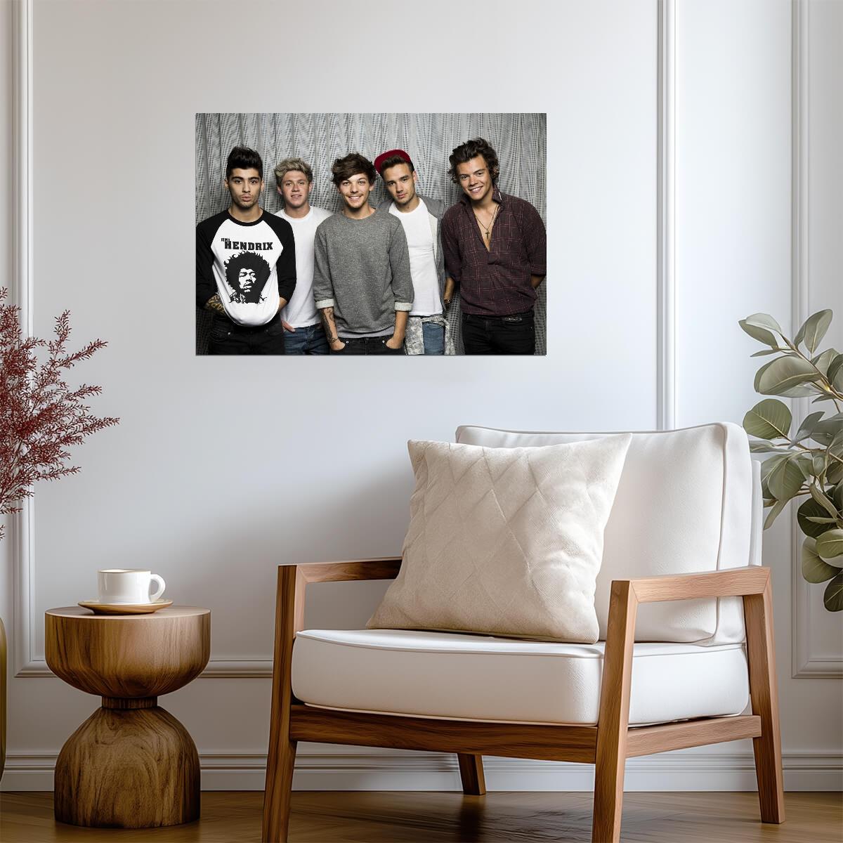One Direction Casual Band Photo | Pop Music Group Poster | Modern Boy Band Wall Art - Music Poster