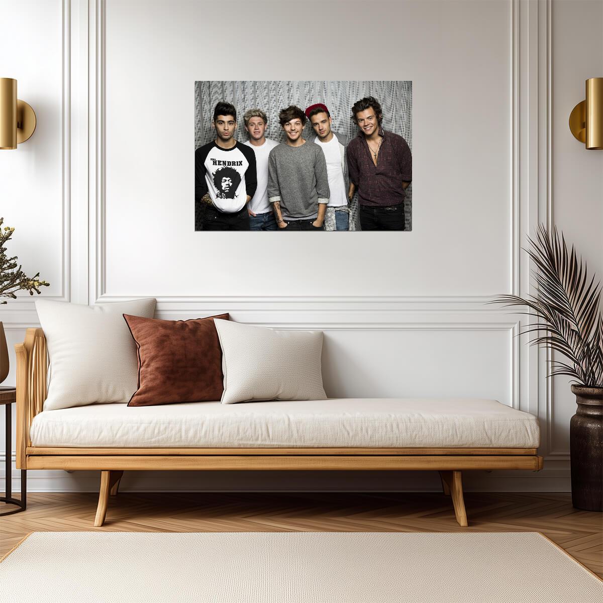 One Direction Casual Band Photo | Pop Music Group Poster | Modern Boy Band Wall Art - Music Poster