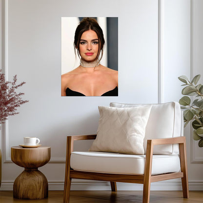 Addison Rae Pearl Necklace | TikTok Star Poster | Warm Tone Art - Celebrities Poster
