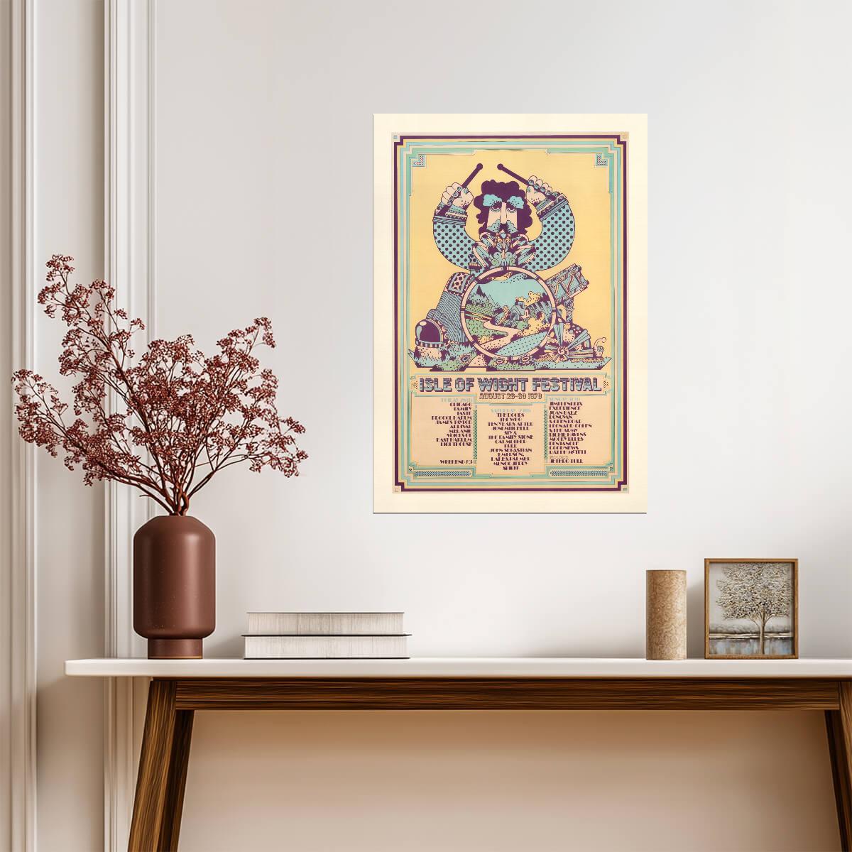Isle Of Wight Festival 1970 | Vintage Music Event | Concert Poster - Music Poster