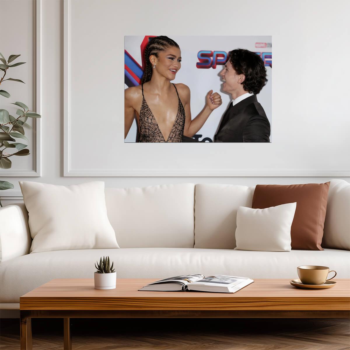 Tom Holland and Zendaya | Spider-Man Premiere Poster | Celebrity Couple Wall Art - Celebrities Poster