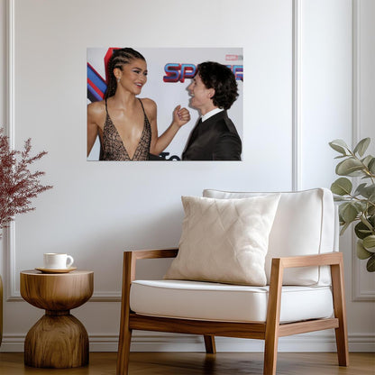 Tom Holland and Zendaya | Spider-Man Premiere Poster | Celebrity Couple Wall Art - Celebrities Poster