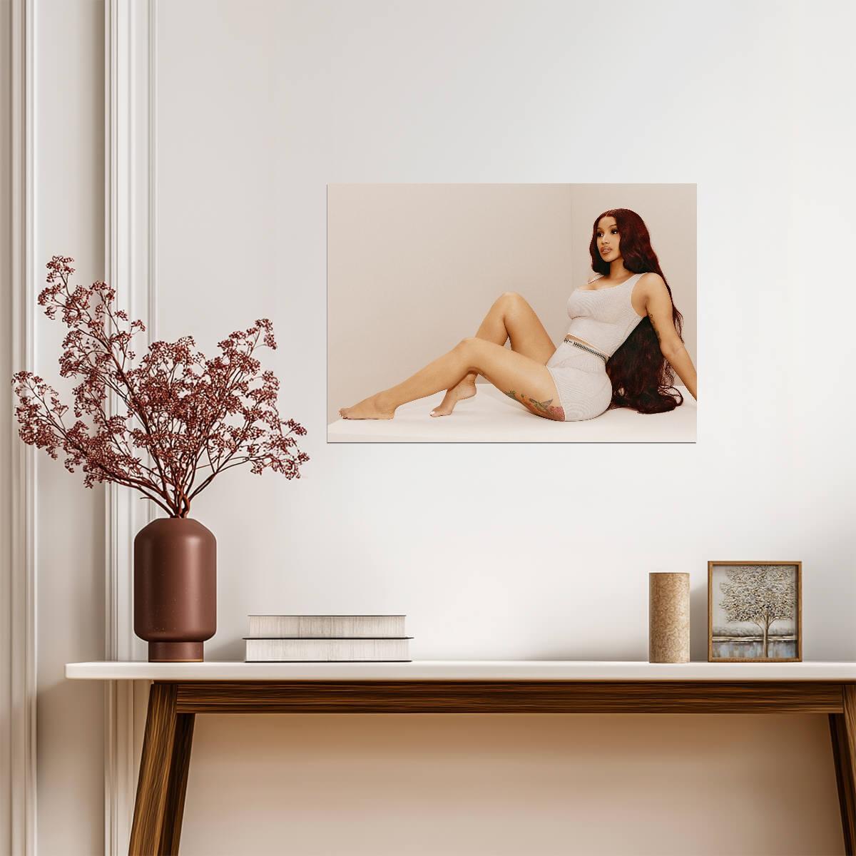 Cardi B | Female Rapper Art | Music Star Poster - Music Poster