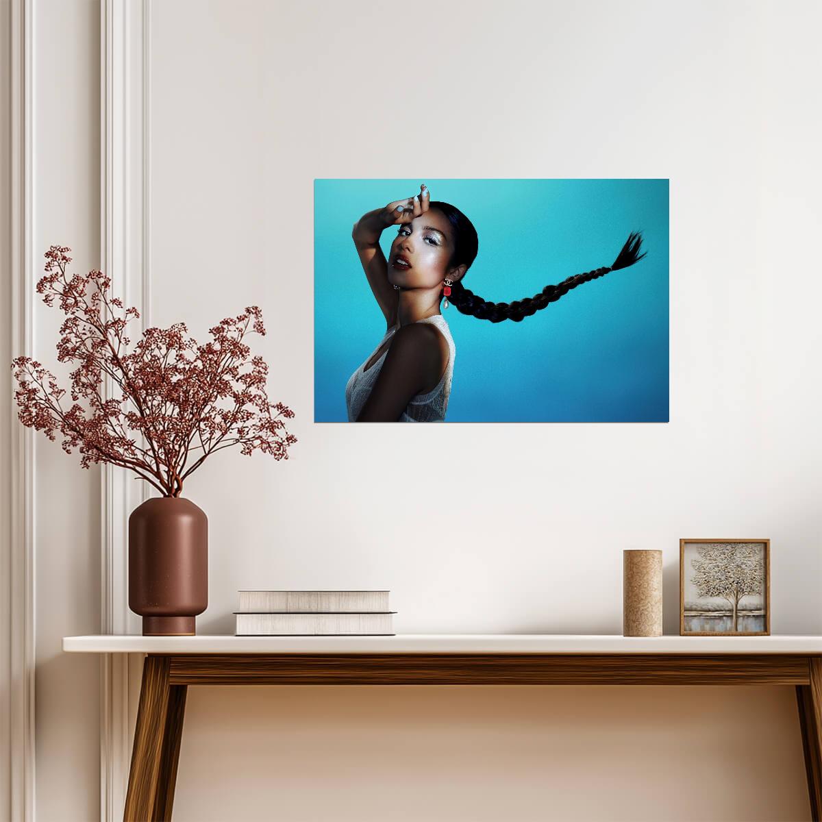 Olivia Rodrigo High Fashion Portrait | Vibrant Pop Music Poster | Modern Celebrity Art Print - Music Poster