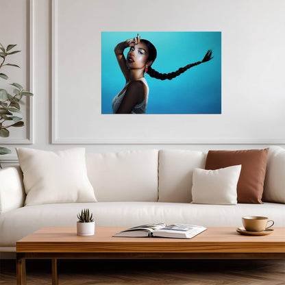 Olivia Rodrigo High Fashion Portrait | Vibrant Pop Music Poster | Modern Celebrity Art Print - Music Poster