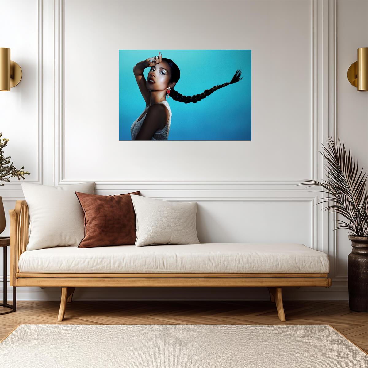 Olivia Rodrigo High Fashion Portrait | Vibrant Pop Music Poster | Modern Celebrity Art Print - Music Poster