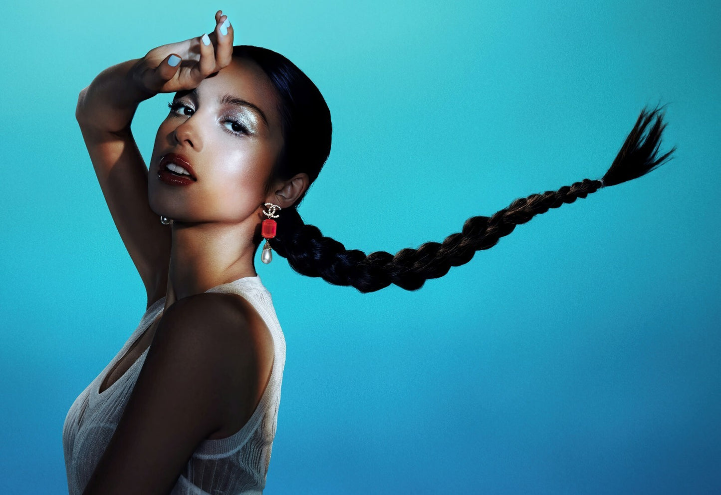 Olivia Rodrigo High Fashion Portrait | Vibrant Pop Music Poster | Modern Celebrity Art Print - Music Poster
