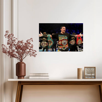 Oleksandr Usyk Undisputed Champion | Boxing Poster | Sports Legend Wall Art - Sports Poster