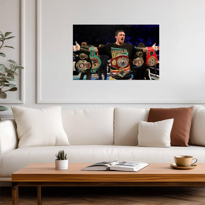 Oleksandr Usyk Undisputed Champion | Boxing Poster | Sports Legend Wall Art - Sports Poster