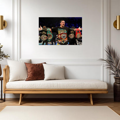 Oleksandr Usyk Undisputed Champion | Boxing Poster | Sports Legend Wall Art - Sports Poster