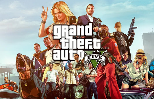 Grand Theft Auto V Main Characters | Michael Franklin & Trevor Poster | Action-Adventure Game Art - Video Games Poster