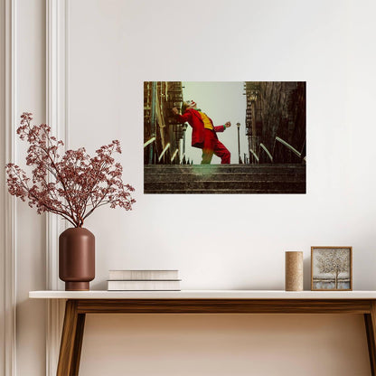 Joker Joaquin Phoenix Poster | Stairs Dance Movie Print - Movies & TV Poster