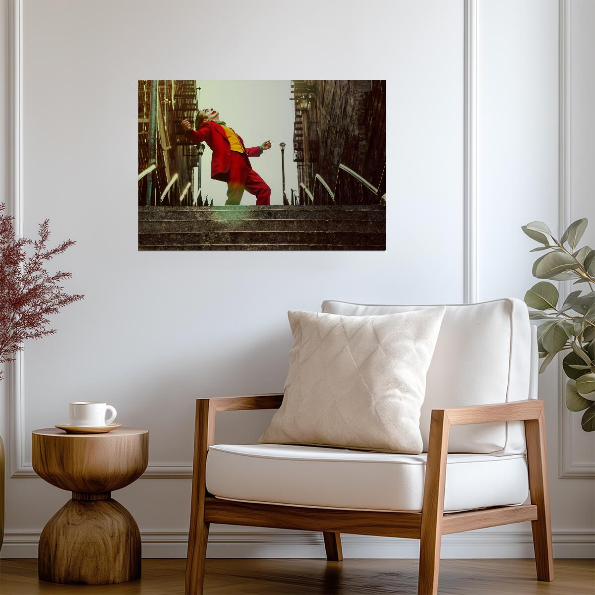 Joker Joaquin Phoenix Poster | Stairs Dance Movie Print - Movies & TV Poster