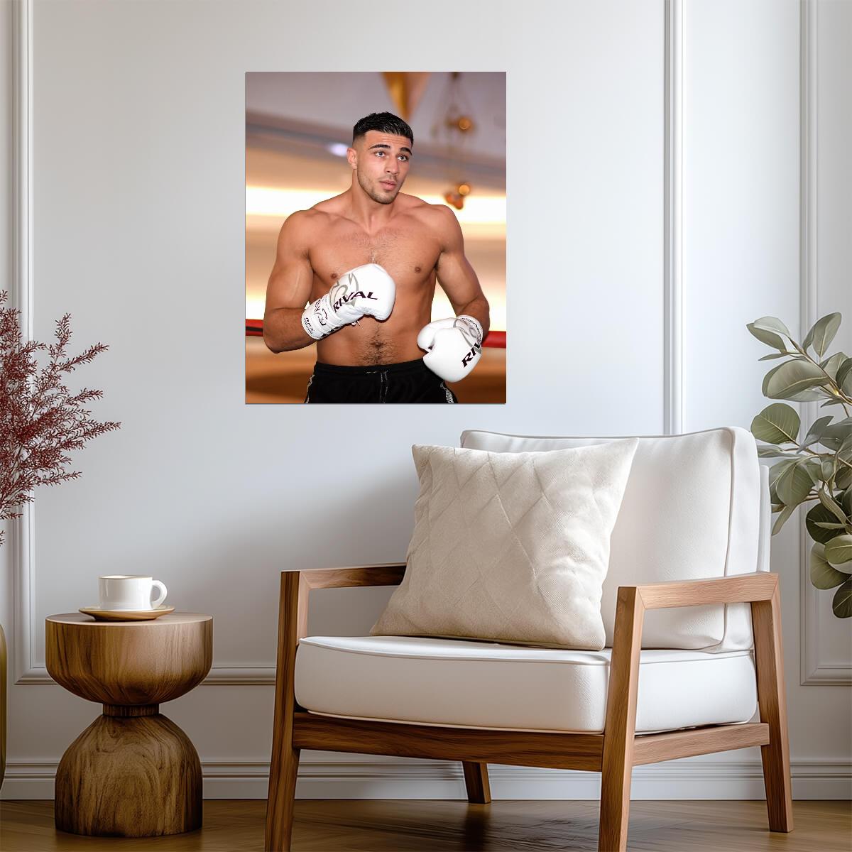 Tommy Fury Boxing Portrait | Combat Sports Poster | British Reality Star Art - Sports Poster