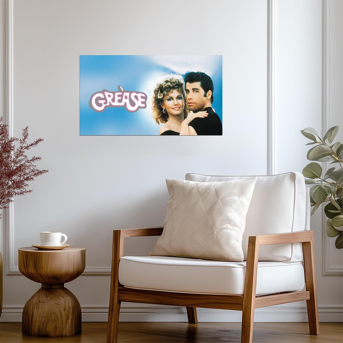 Grease 1978 | John Travolta & Olivia Newton-John | Classic Musical Movie Poster - Movies & TV Poster