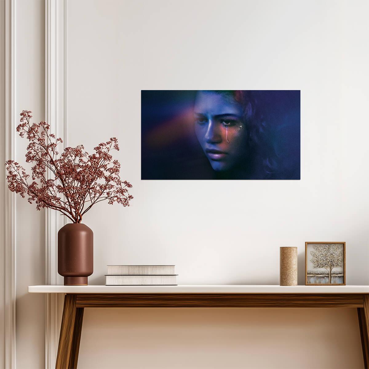 Euphoria Zendaya as Rue Bennett | TV Show Poster | Teen Drama Wall Art - Movies & TV Poster