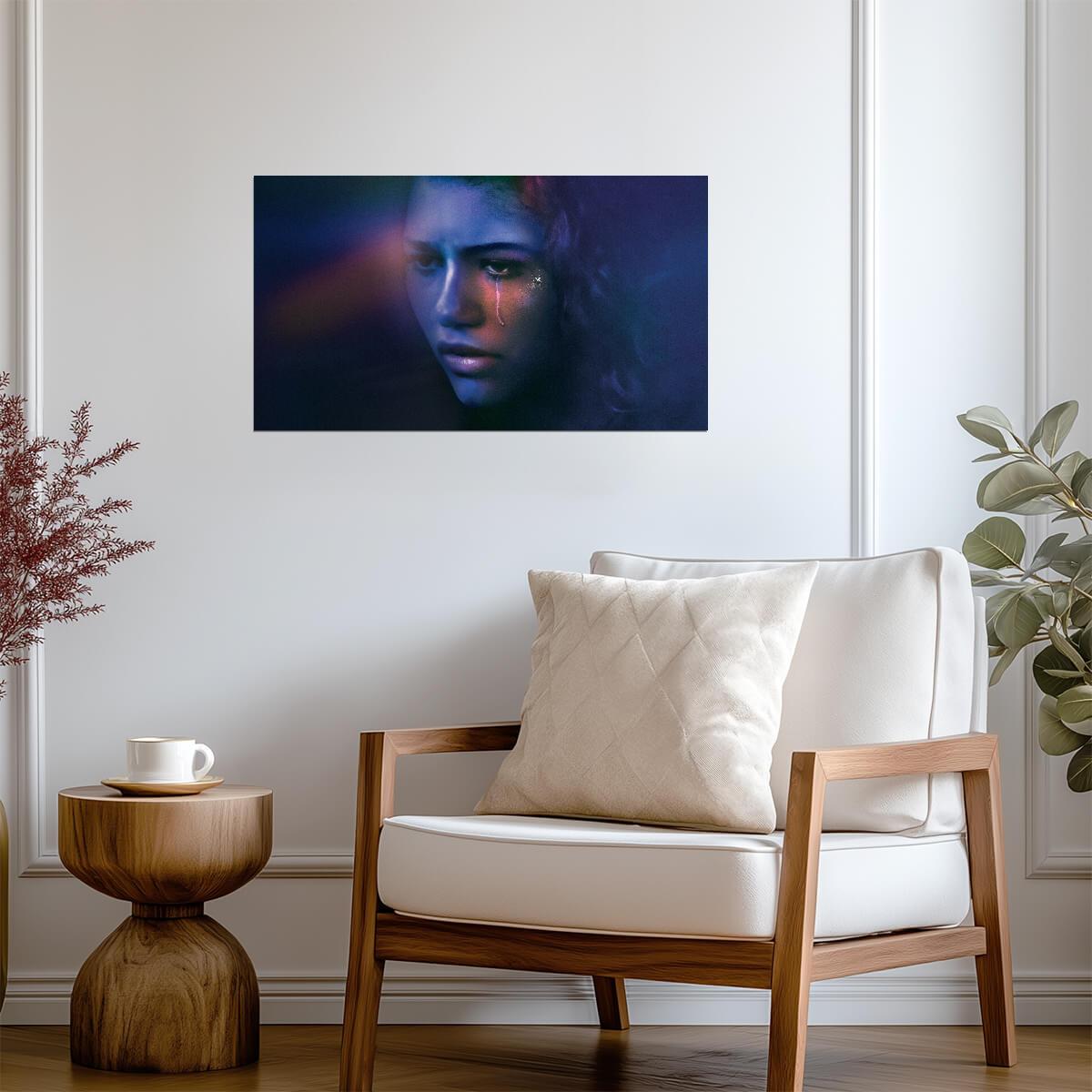 Euphoria Zendaya as Rue Bennett | TV Show Poster | Teen Drama Wall Art - Movies & TV Poster