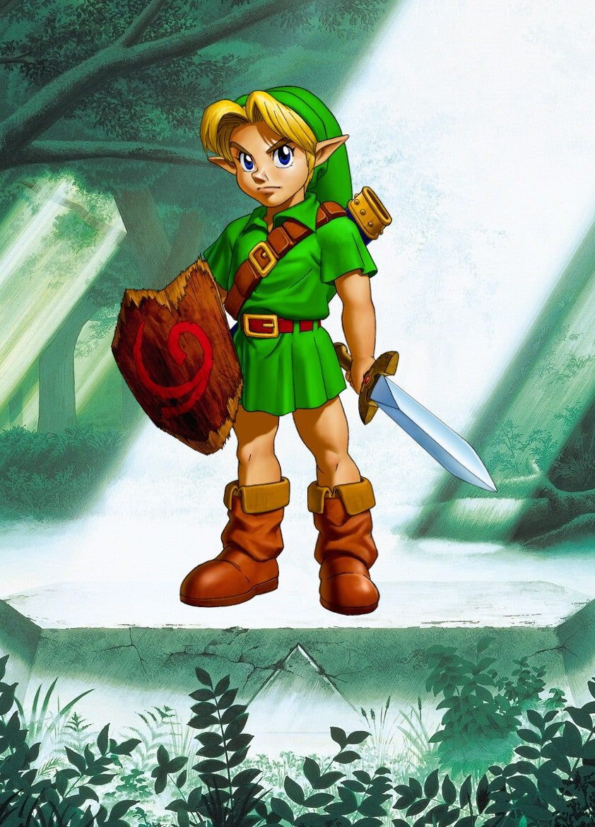 The Legend of Zelda Ocarina of Time Young Link | Classic Game Poster | Retro Nintendo 64 Art - Video Games Poster