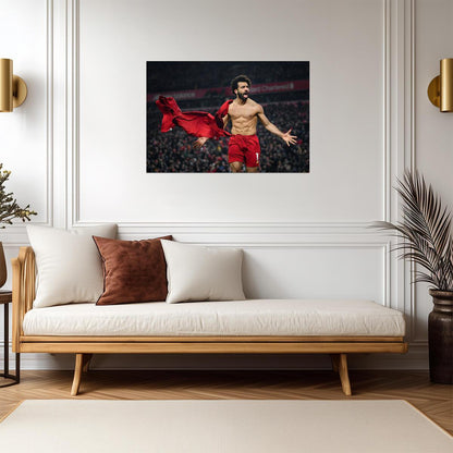 Mohamed Salah Liverpool FC | Soccer Celebration Poster | Sports Wall Art - Sports Poster