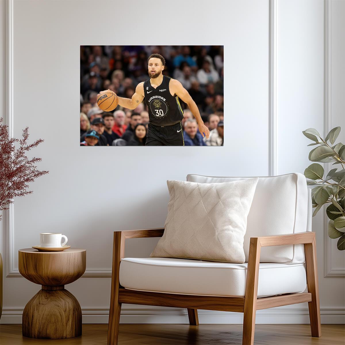 Stephen Curry The Town Jersey | Basketball Poster | Golden State Warriors Decor - Sports Poster